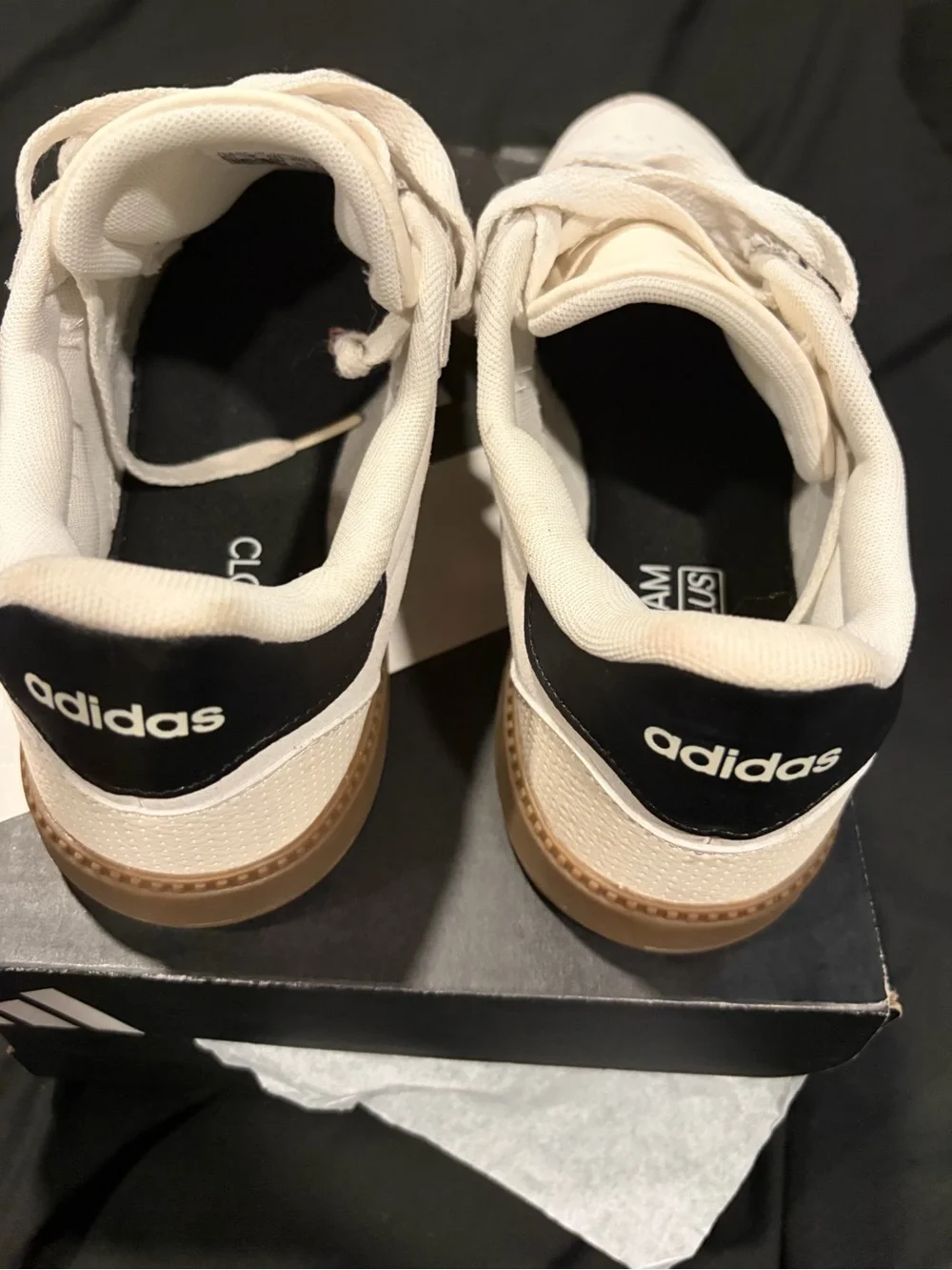 adidas Cream Suede Low-Top Sneakers with Gum Sole